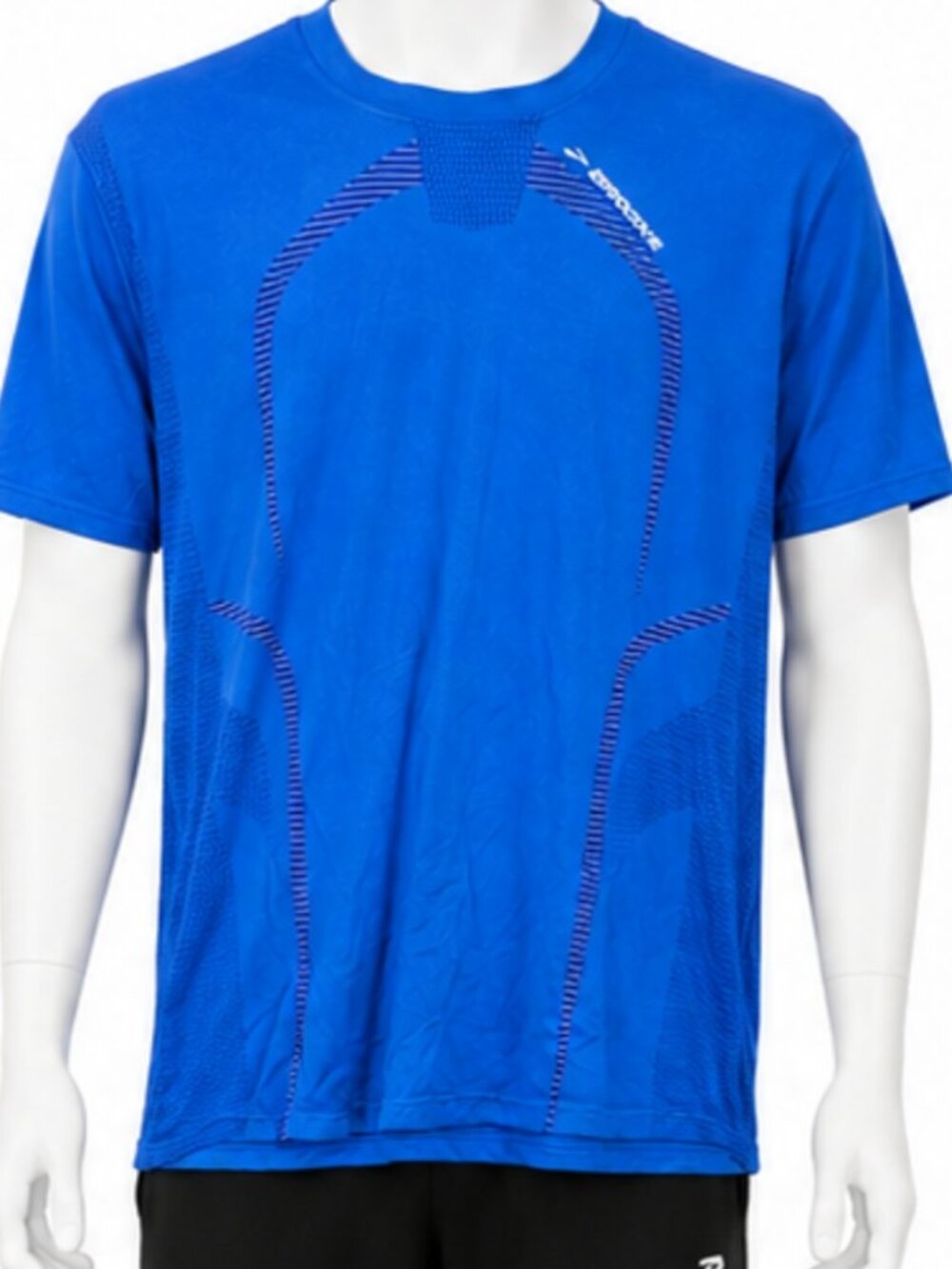 Brooks Mens XL Running Shirt Blue Performance Athletic Top